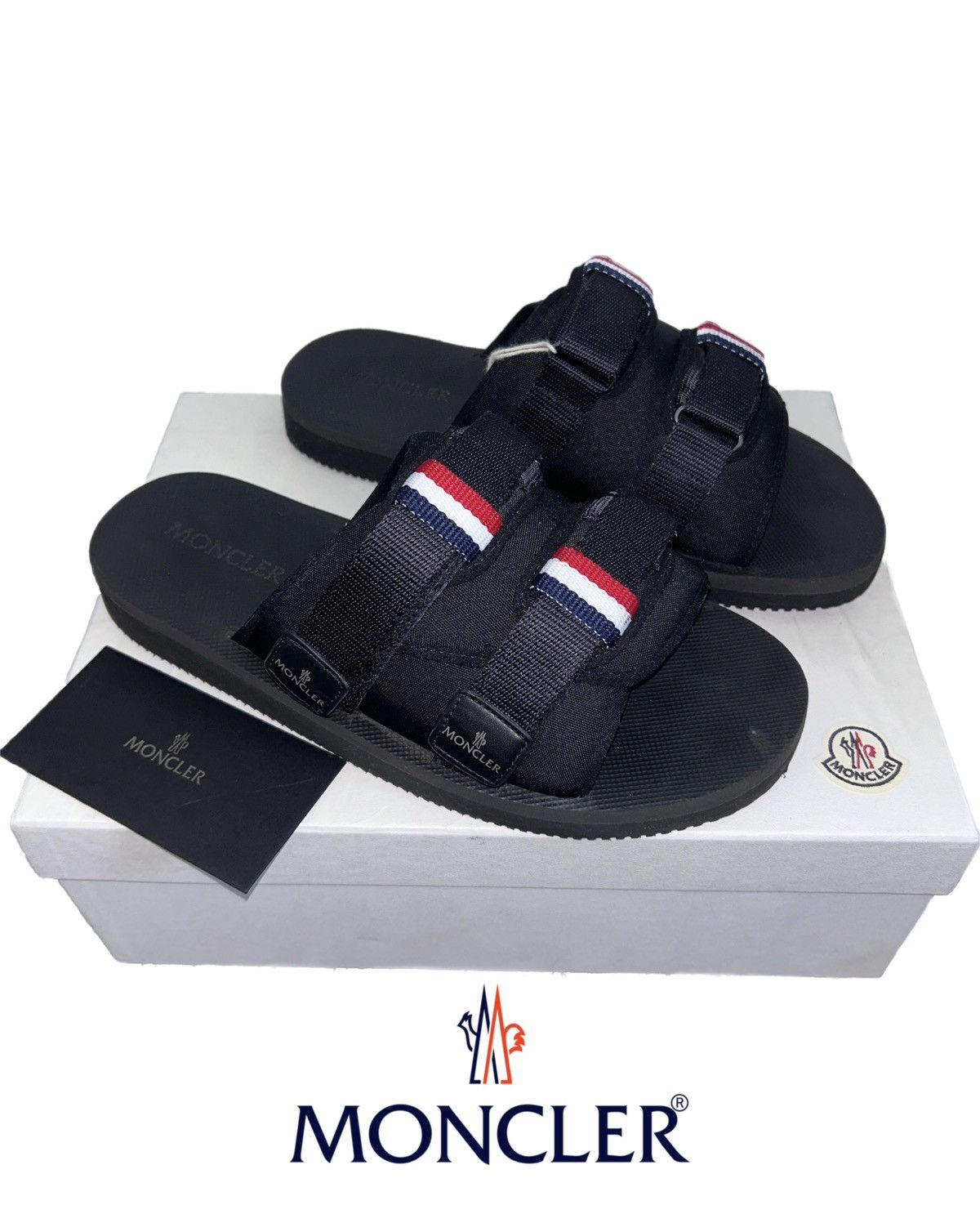 Moncler Moncler Logo Slideworks Sandal Size US 11 / EU 44 - 1 Thumbnail