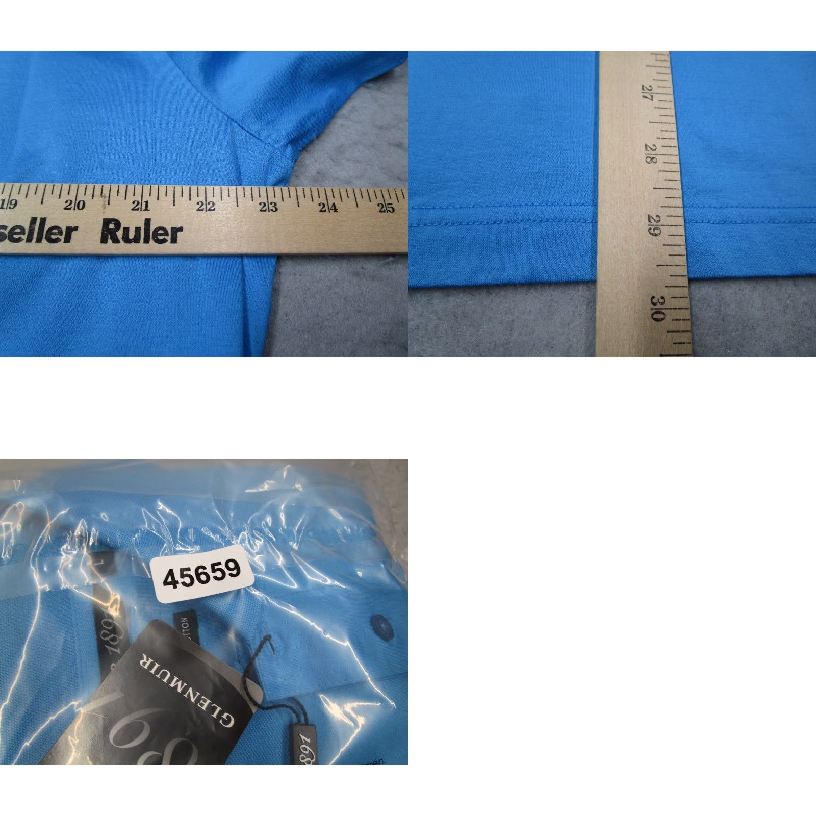 Vintage Glenmuir 1891 Polo Shirt Men Large Blue 2010 St Andrews Open Semper Nova Embroidered - Golf Size US L / EU 52-54 / 3 - 8 Thumbnail