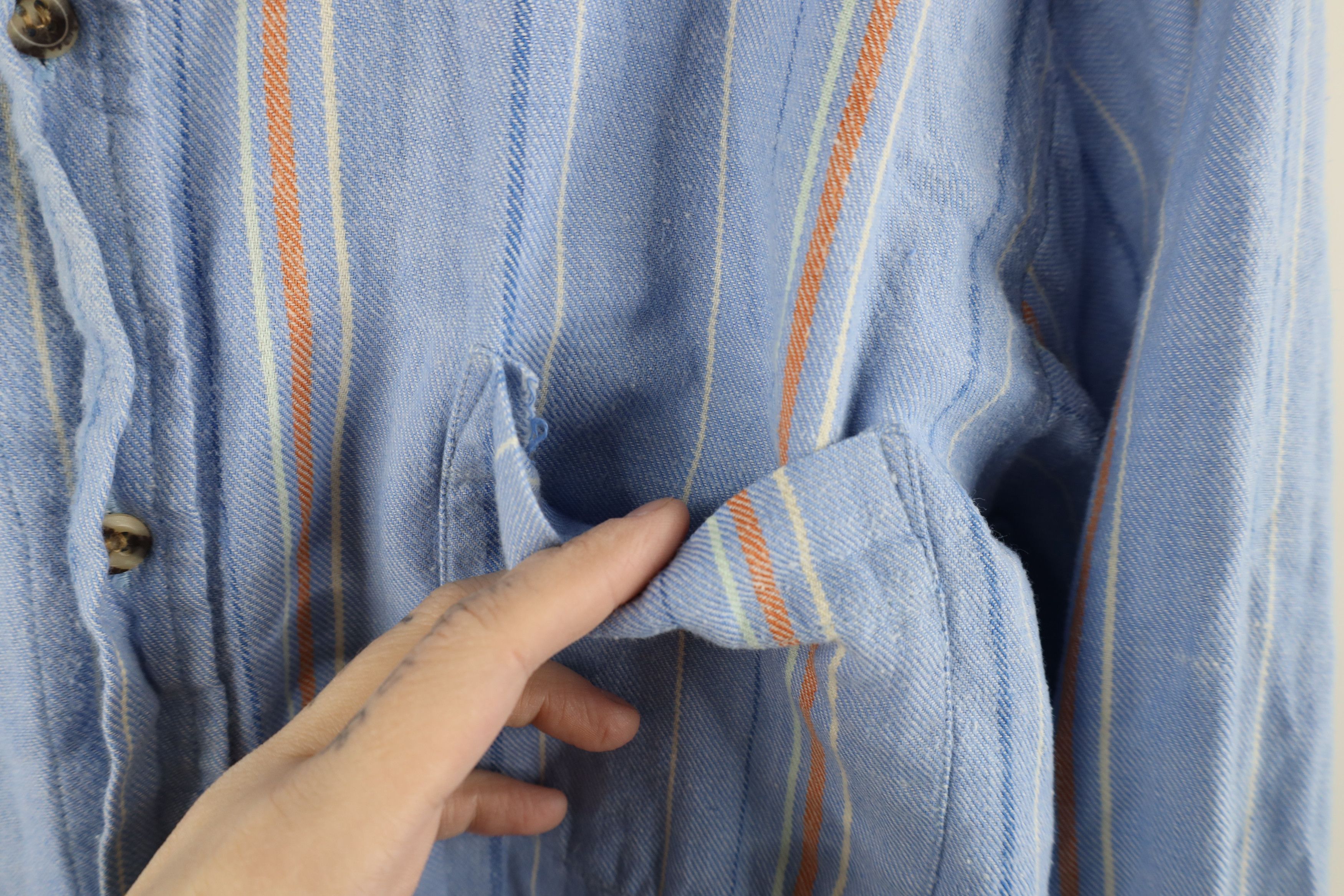Vintage Vintage 90s Streetwear Collared Flannel Button Down Shirt Size US L / EU 52-54 / 3 - 4 Thumbnail