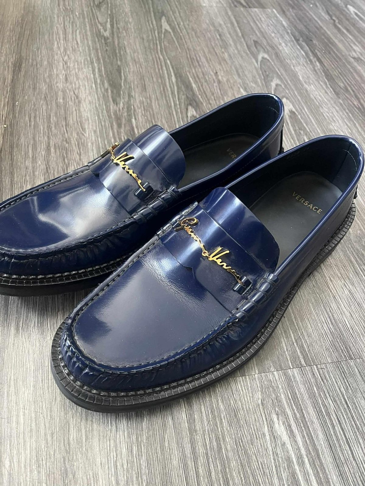 Versace Versace GV Signature Loafers Size US 11 / EU 44 - 1 Thumbnail