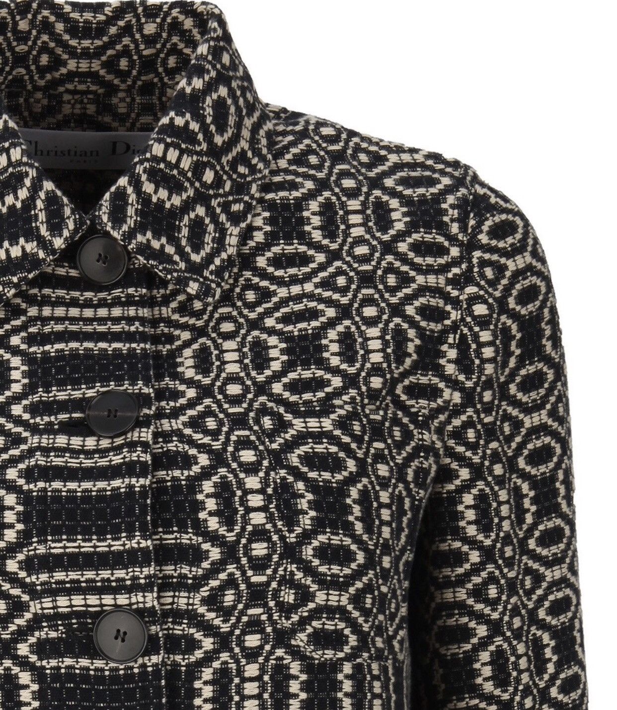 Dior DIOR Retro Dark Pattern Jacquard Jacket2412-Nextarrow Size US XS / EU 42 / 0 - 4 Thumbnail