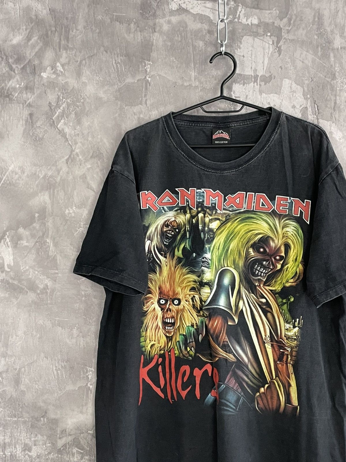 Vintage Iron Maiden Vintage Grunge Vibe Rock t-shirt Size US XL / EU 56 / 4 - 3 Thumbnail