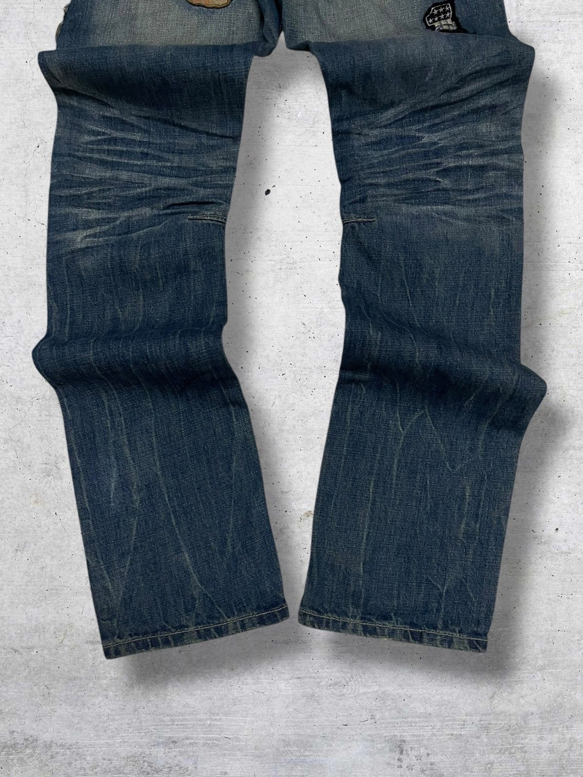 Hysteric Glamour VINTAGE BULLET NOISE JAPAN DESIGNER 90S OG PUNK PATCH DENIM Size US 30 / EU 46 - 13 Thumbnail