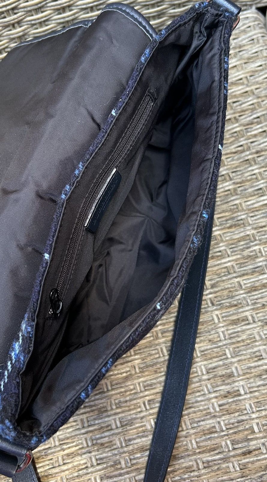 Burberry Burberry London Blue Nova Check Tweed Leather Crossbody Bag Size ONE SIZE - 12 Thumbnail