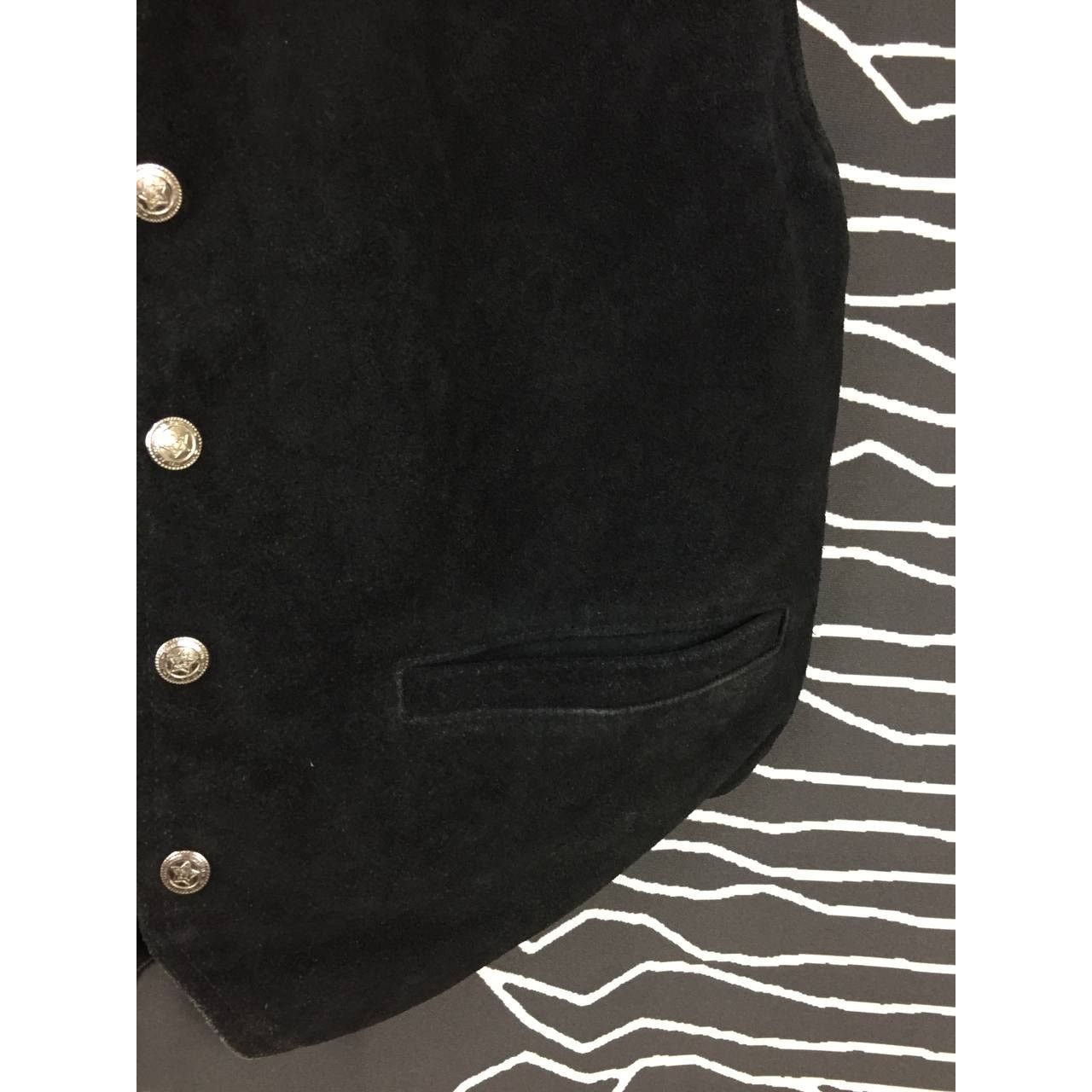 Leather Vintage Paragraff Clothing Leather Suede Snap Button Vest Size US M / EU 48-50 / 2 - 5 Thumbnail