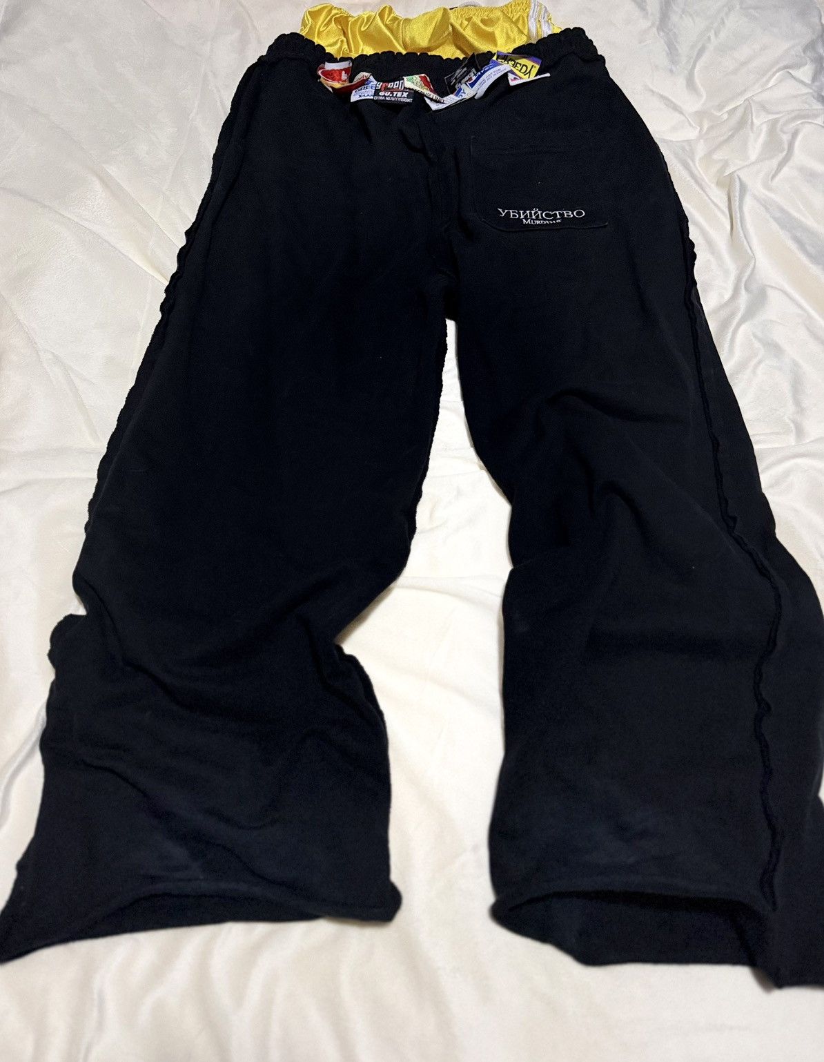 Greedy Unit × murd333r.fm Greedy Unit X Murd33r FM Sweatpants Size US 34 / EU 50 - 3 Thumbnail