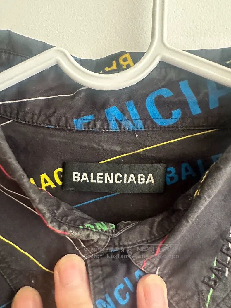 Balenciaga Balenciaga size 37 Bullet screen short-sleeve shirt Size US XS / EU 42 / 0 - 6 Thumbnail