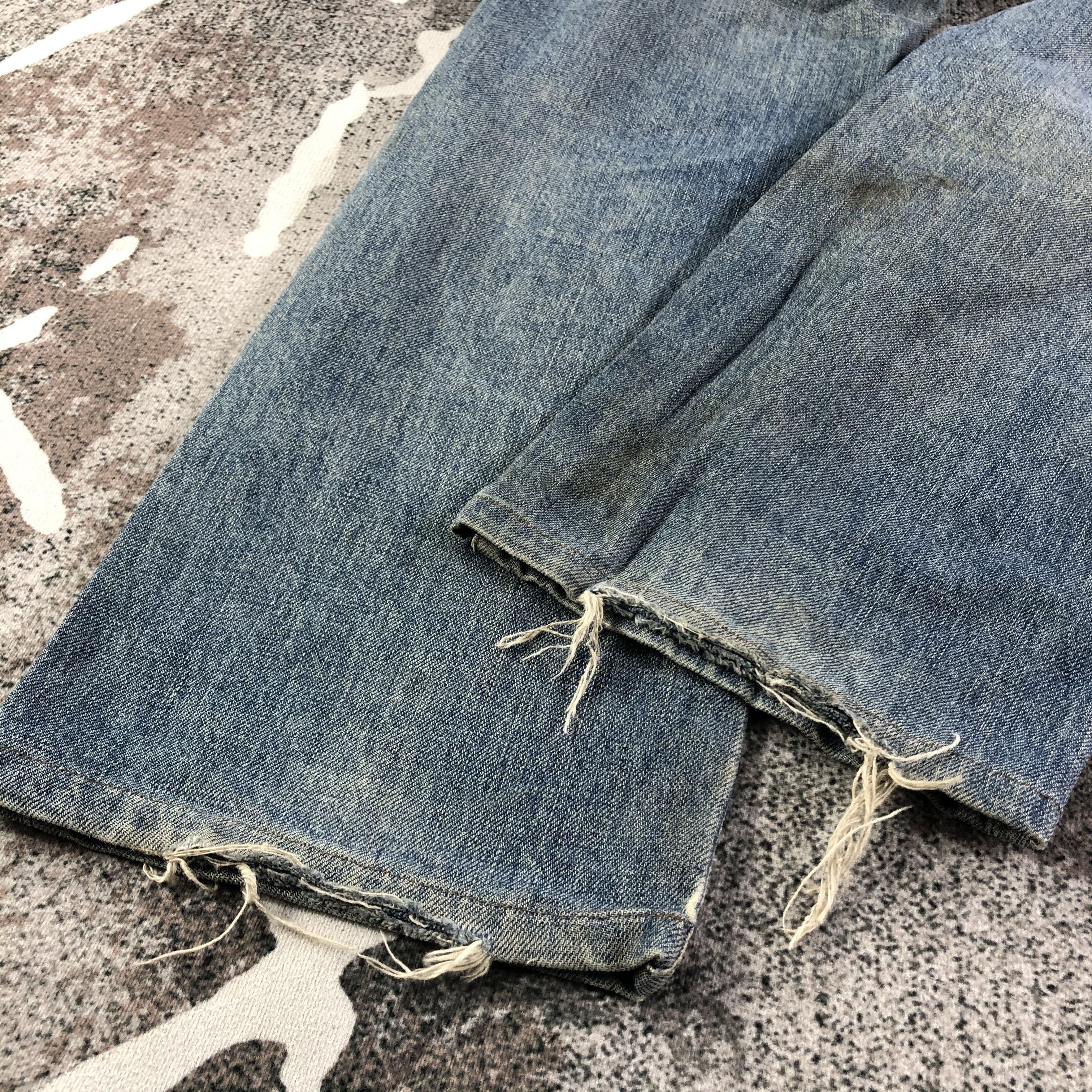 Edwin Vintage Edwin 503Z Jeans Distressed Denim KJ1503 Size US 29 - 6 Thumbnail