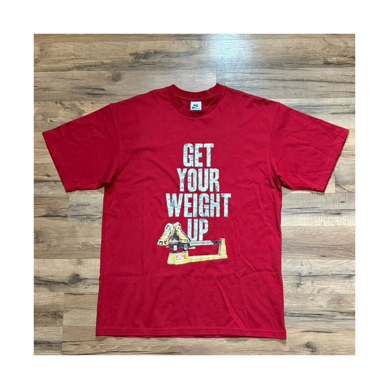 Nike Y2K Nike Get Your Weight Up Short Sleeve Shirt Size US M / EU 48-50 / 2 - 1 Thumbnail