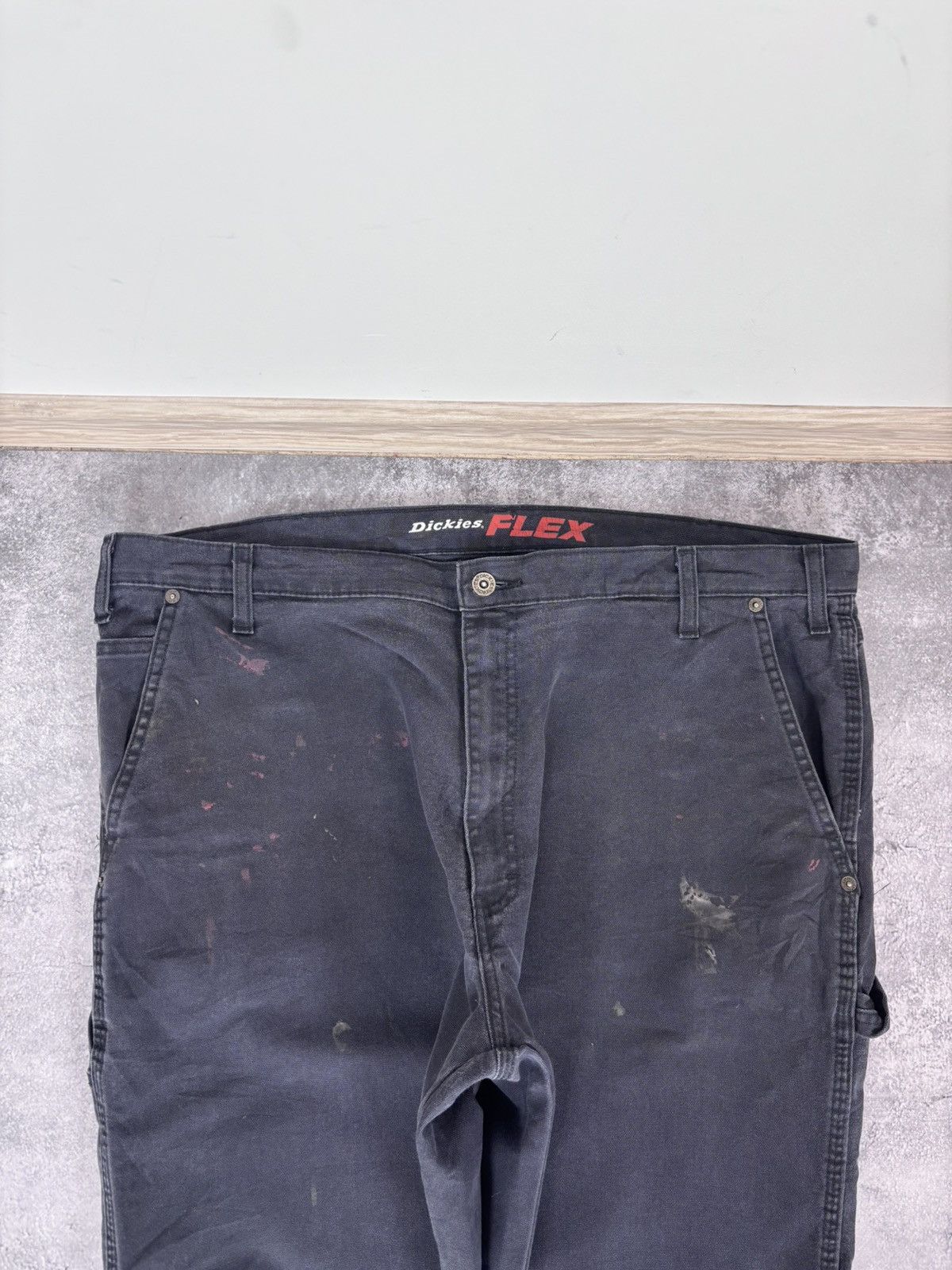 Dickies Dickies Flex Men’s Carpenter Pants Trousers Navy Workwear Size US 44 / EU 60 - 17 Thumbnail