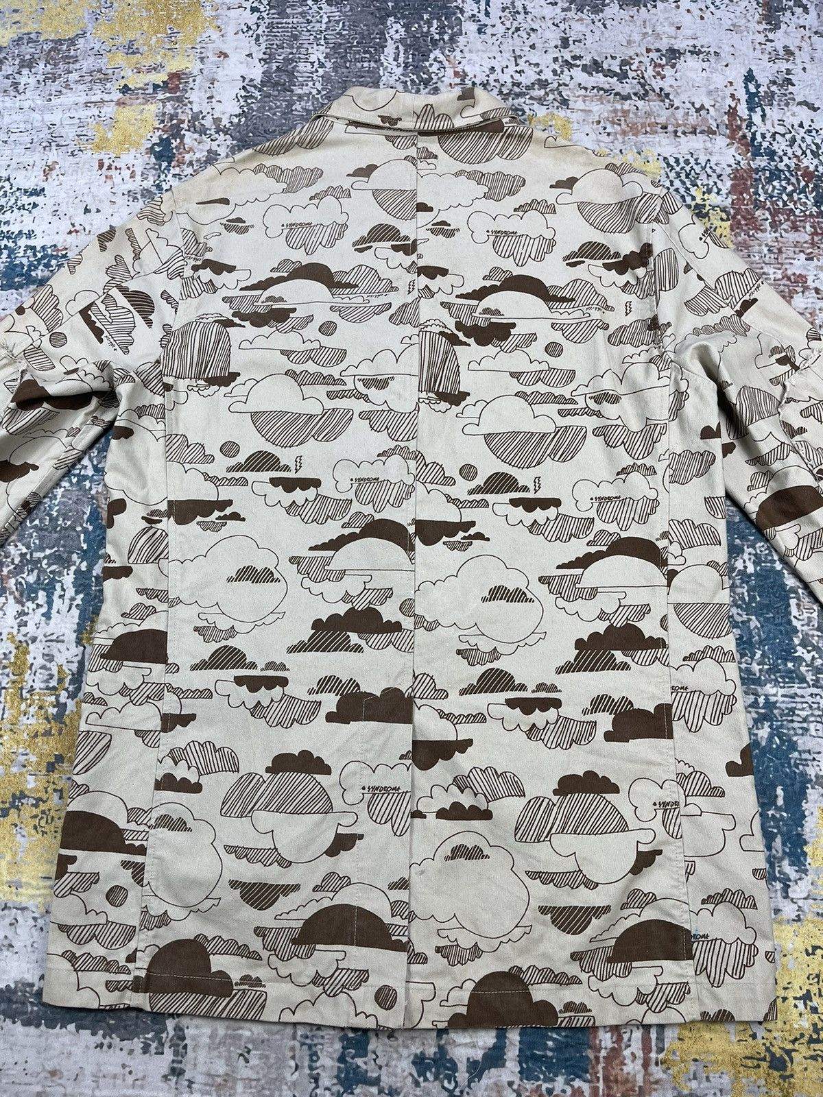 Vintage Vintage Syndrome Canvas Doodle Overprinted Jackets Size US L / EU 52-54 / 3 - 8 Thumbnail