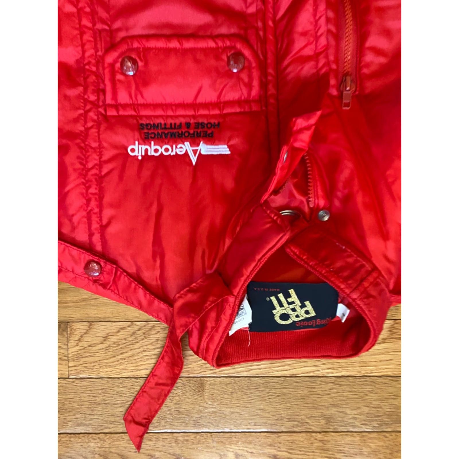 Vintage VINTAGE King Louie Pro Fit Aeroquip Red Racing Jacket Mens L EUC Size US M / EU 48-50 / 2 - 4 Thumbnail