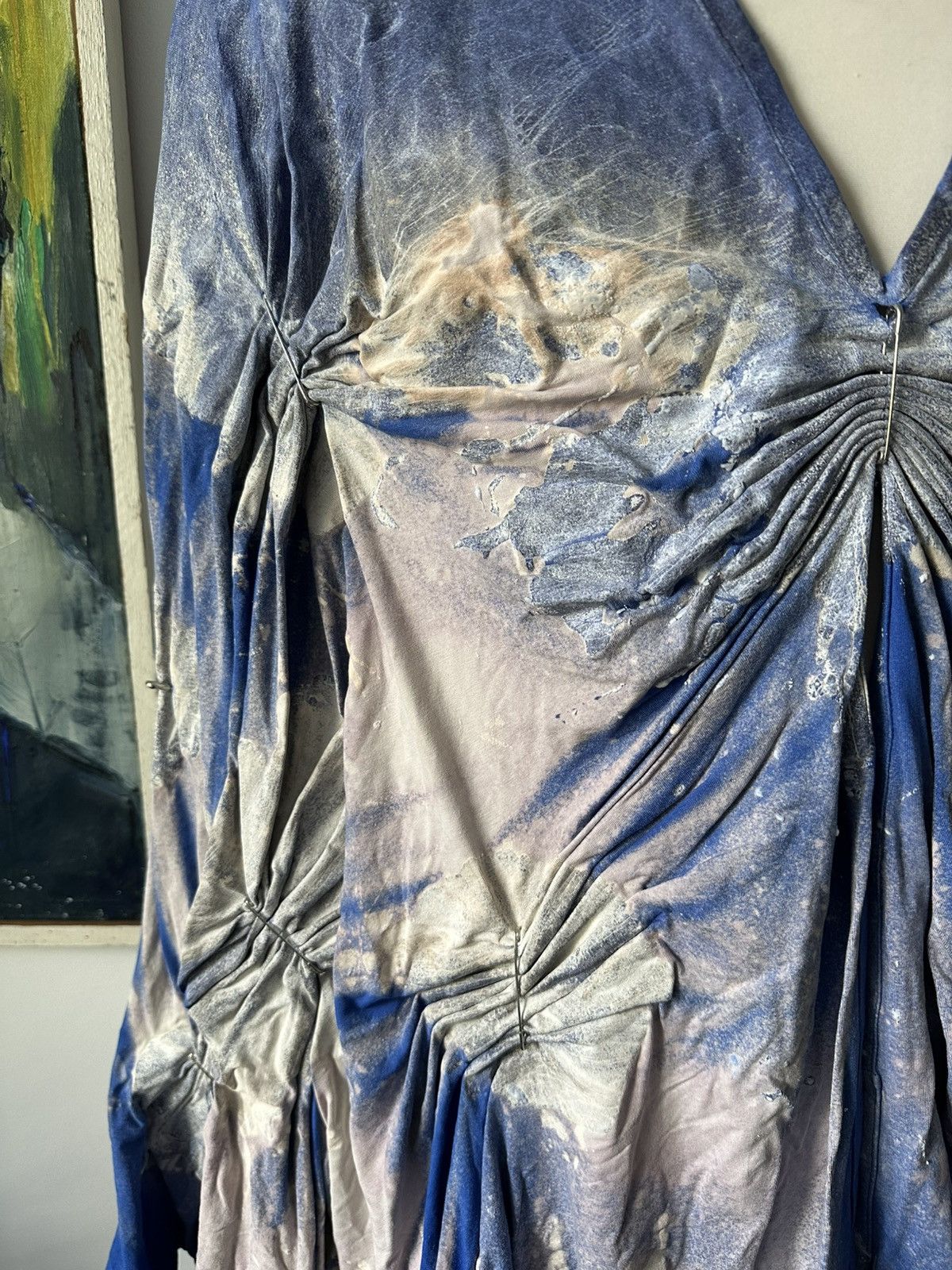 Designer Experimental wax cape asymmetric rare school Size US M / EU 48-50 / 2 - 3 Thumbnail