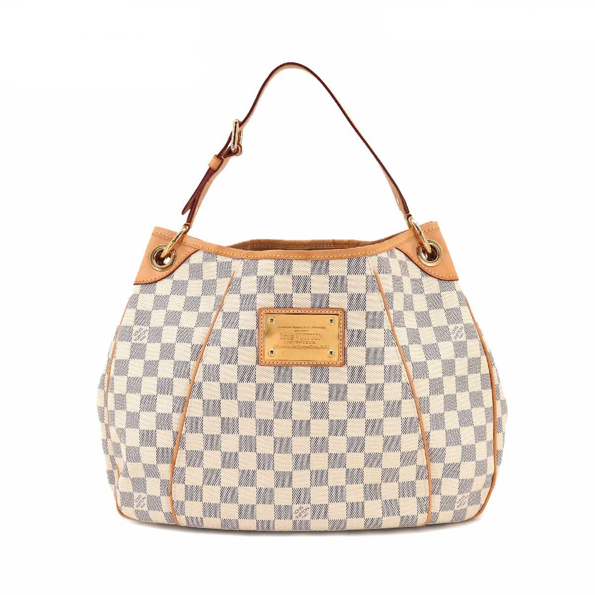 Louis Vuitton Damier Azur Galliera PM Shoulder Bag White