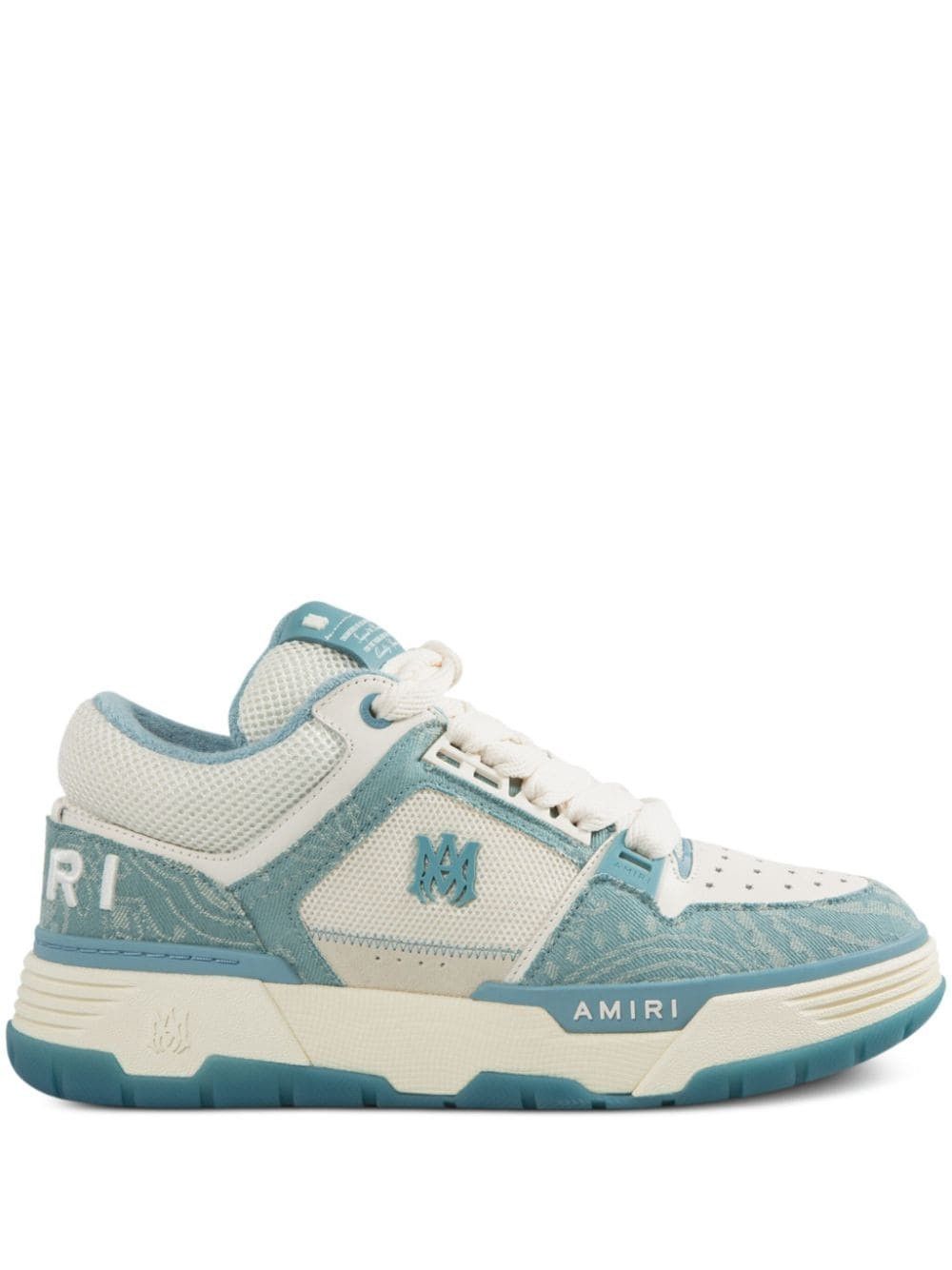 Amiri o1s1wg110925 Bandana Denim MA-1 Sneakers in Dusty Blue/White Size US 12 / EU 45 - 1 Thumbnail