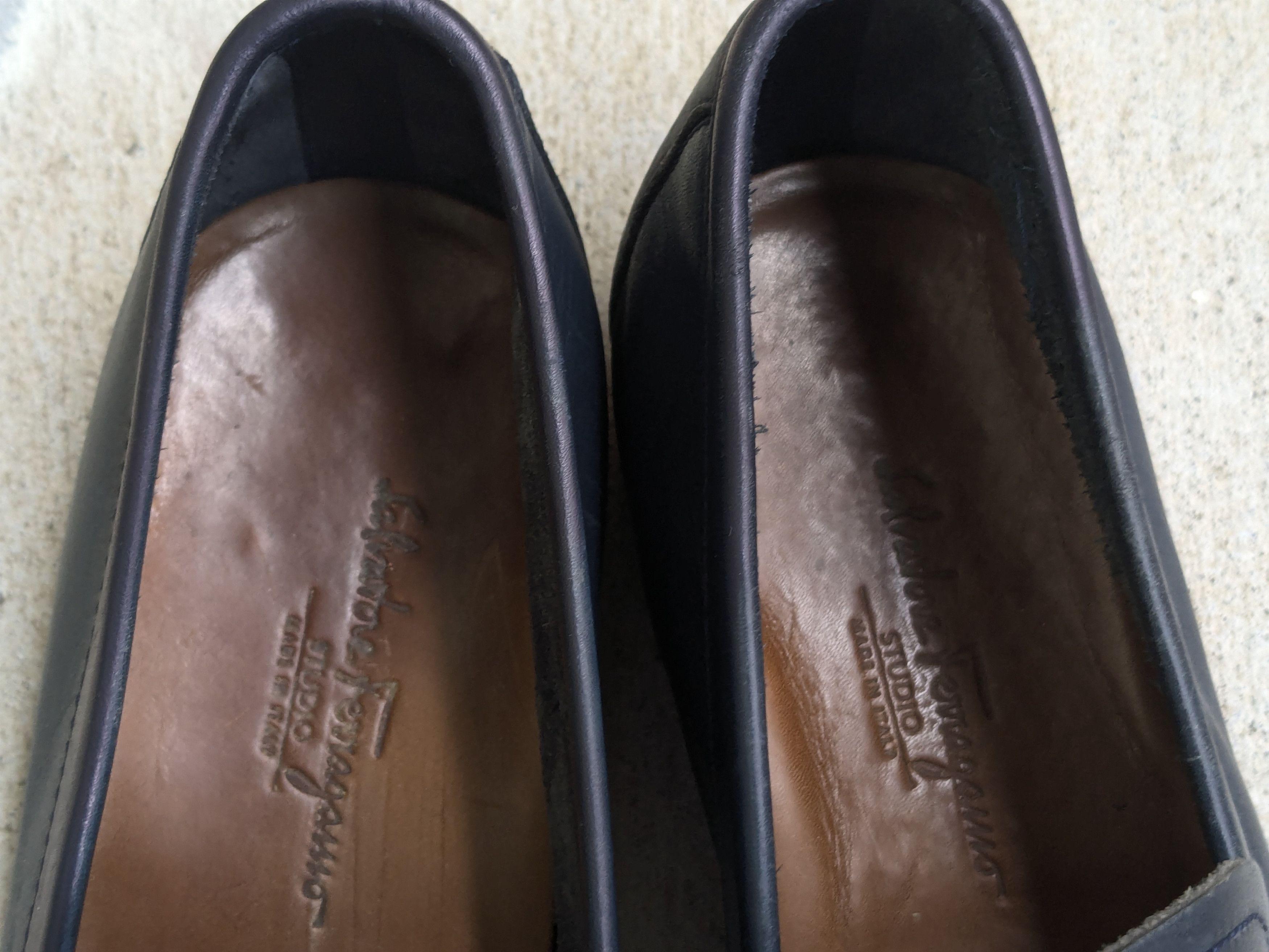 Salvatore Ferragamo Salvatore Ferragamo Loafers Navy Blue Leather 8.5 Size US 8.5 / EU 41-42 - 5 Thumbnail