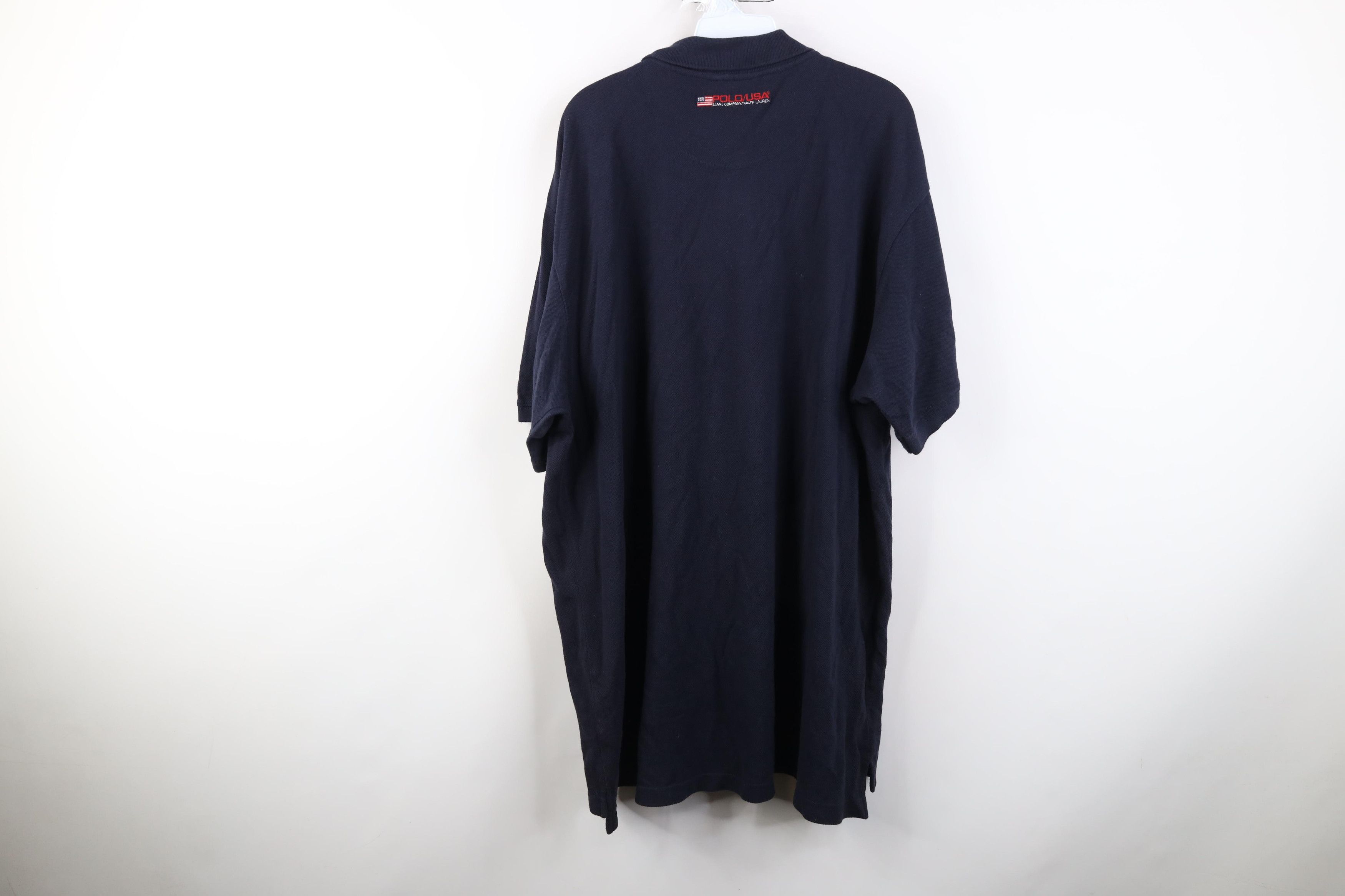 Polo Ralph Lauren Deadstock Vintage 90s Ralph Lauren Flag Golf Polo Shirt USA Size US XXL / EU 58 / 5 - 12 Thumbnail