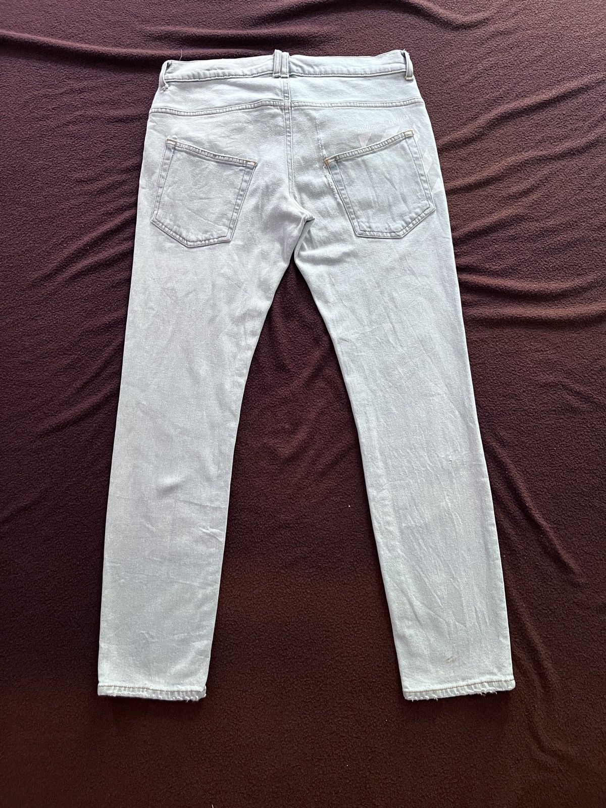 Off-White OFF WHITE VIRGIL ABLOH DISTRESSED DENIM Size US 31 - 2 Thumbnail