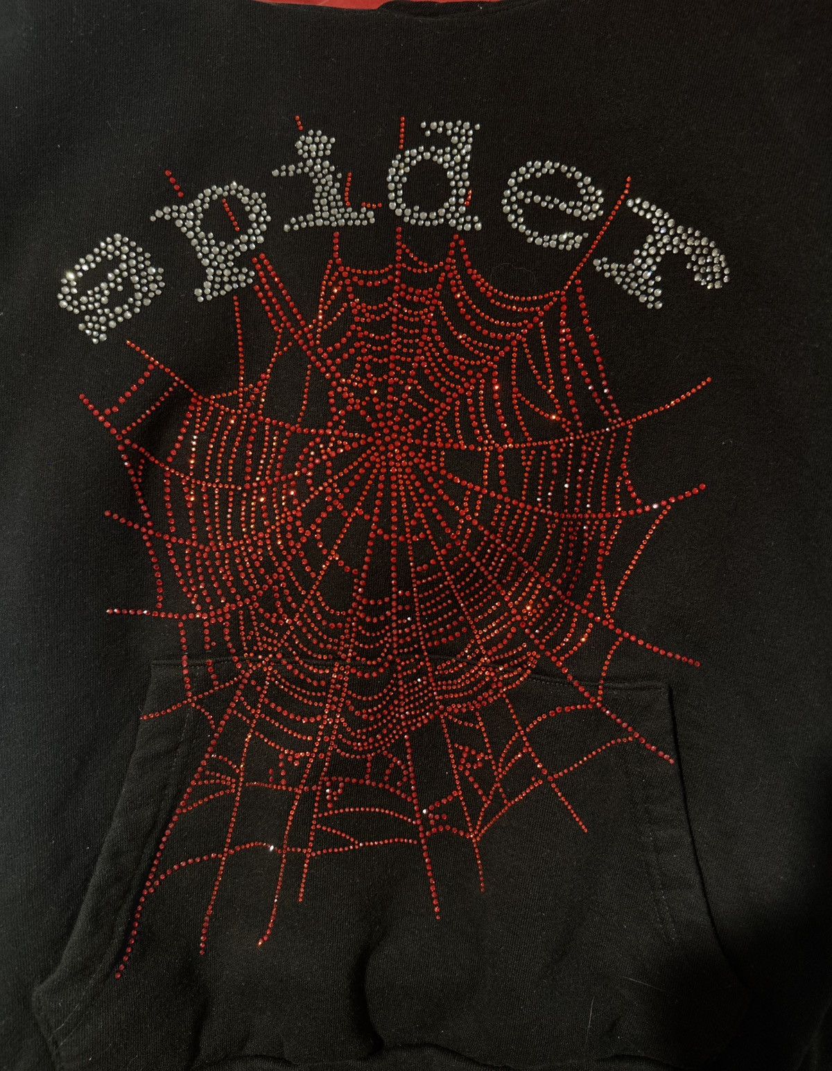 Sp5der RHINESTONE OG HOODIE Size US M / EU 48-50 / 2 - 1 Thumbnail