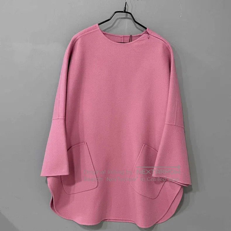 Loro Piana Loro Piana Pink Neck Warmer Double-Faced Cashmere Cloak Ja Size S / US 4 / IT 40 - 6 Thumbnail
