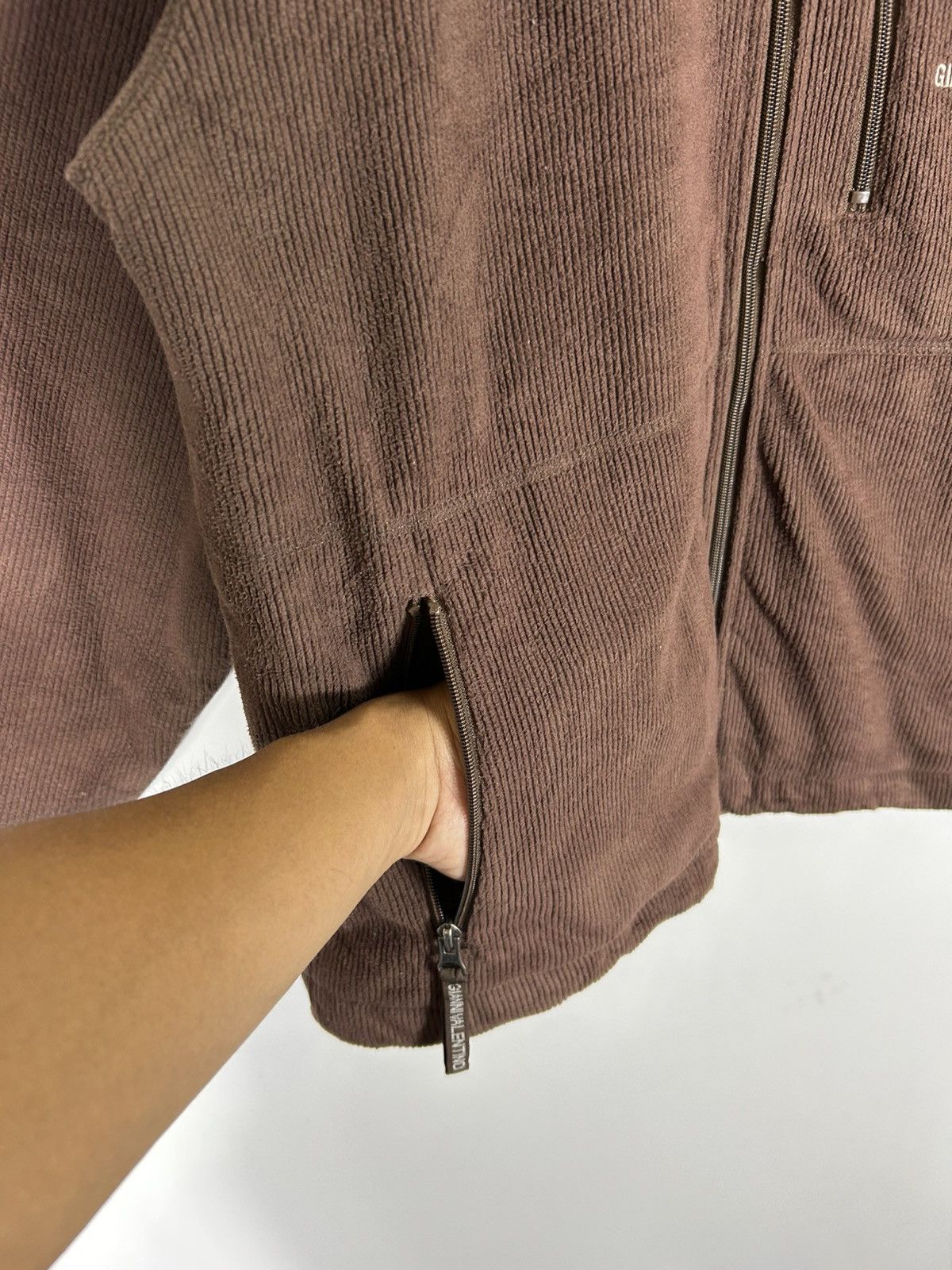 Gianni Valentino ⚡️Vintage Gianni Valentino Italy Corduroy Zipper Jacket Size US L / EU 52-54 / 3 - 7 Thumbnail