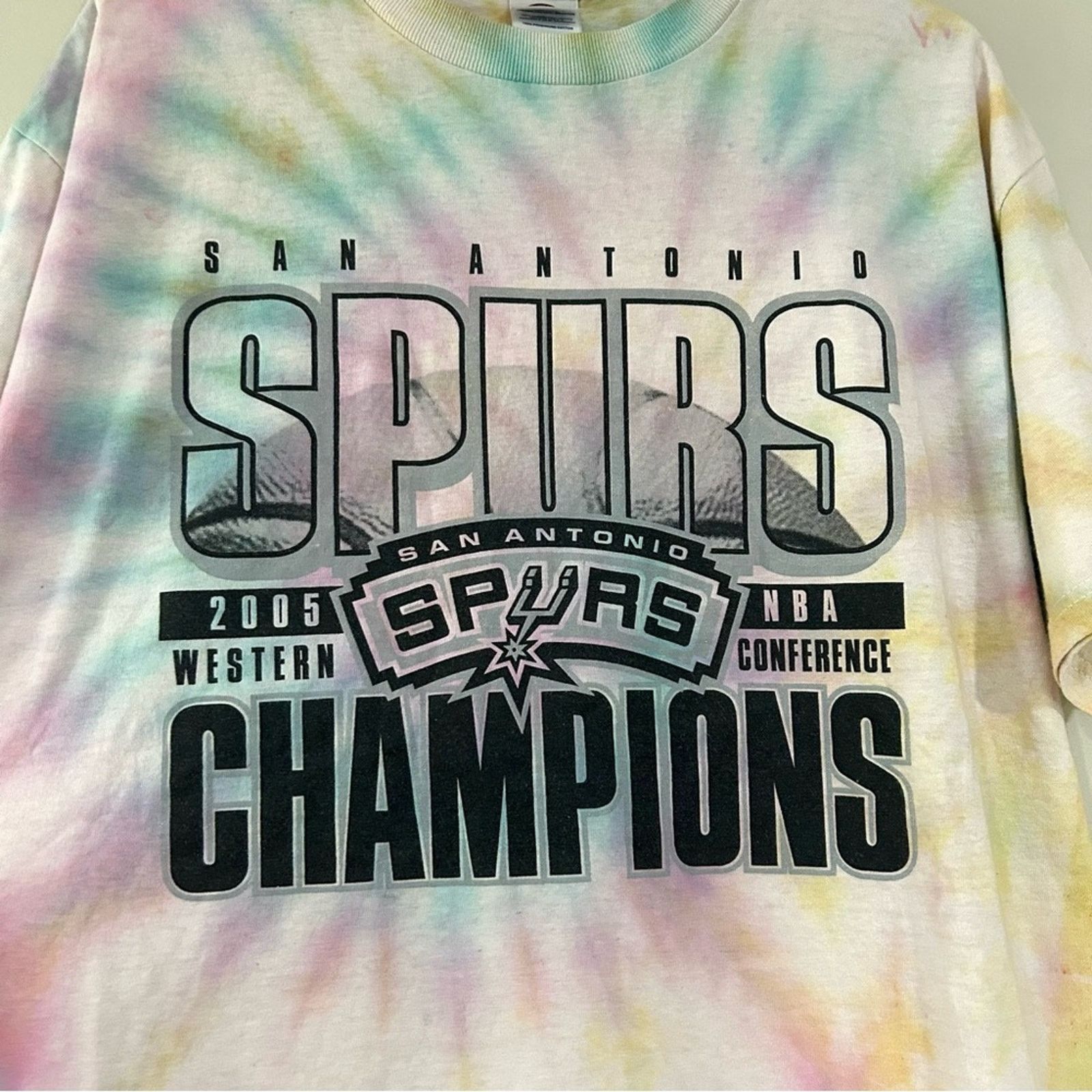 Delta 2005 San Antonio Spurs Champions Tie Dye Shirt Size US L / EU 52-54 / 3 - 2 Thumbnail