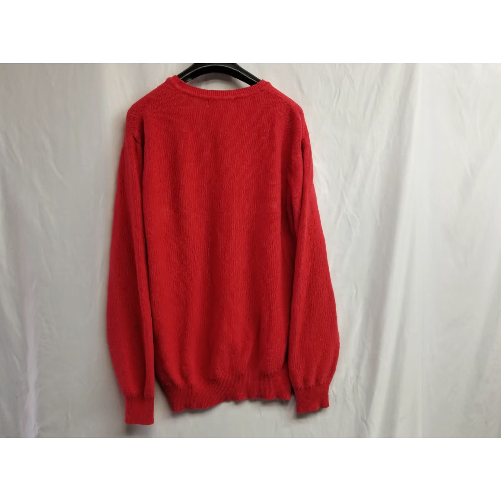 Faconnable Façonnable Mens Large Red Long Sleeve Crewneck Sweater Long Sleeve Size US L / EU 52-54 / 3 - 2 Thumbnail