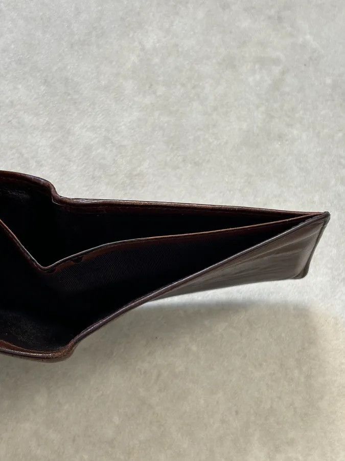Gucci Gucci Brown Leather Embossed Bifold Wallet Size ONE SIZE - 10 Thumbnail
