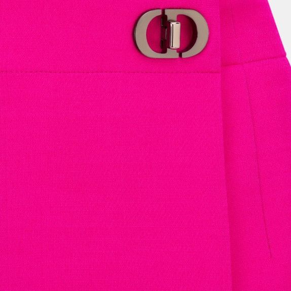 Dior o1sh3x0225 CD Clasp Mini Skirt in Fuchsia Size 30" / US 8 / IT 44 - 3 Thumbnail