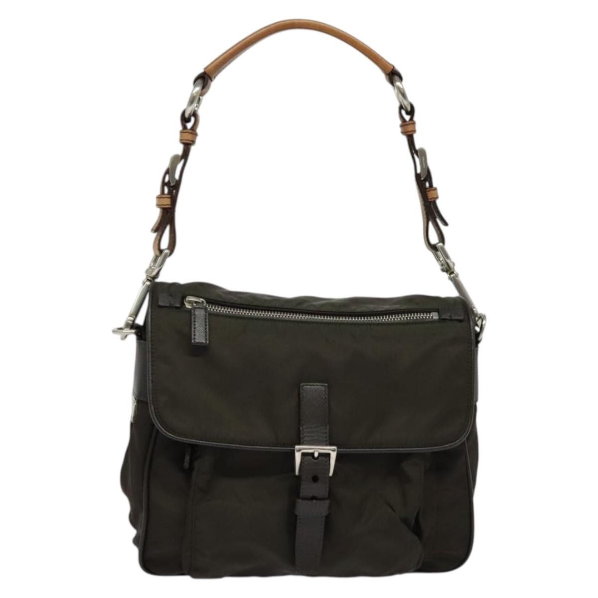 Prada PRADA Shoulder Bag Nylon Khaki Silver Size ONE SIZE - 2 Thumbnail