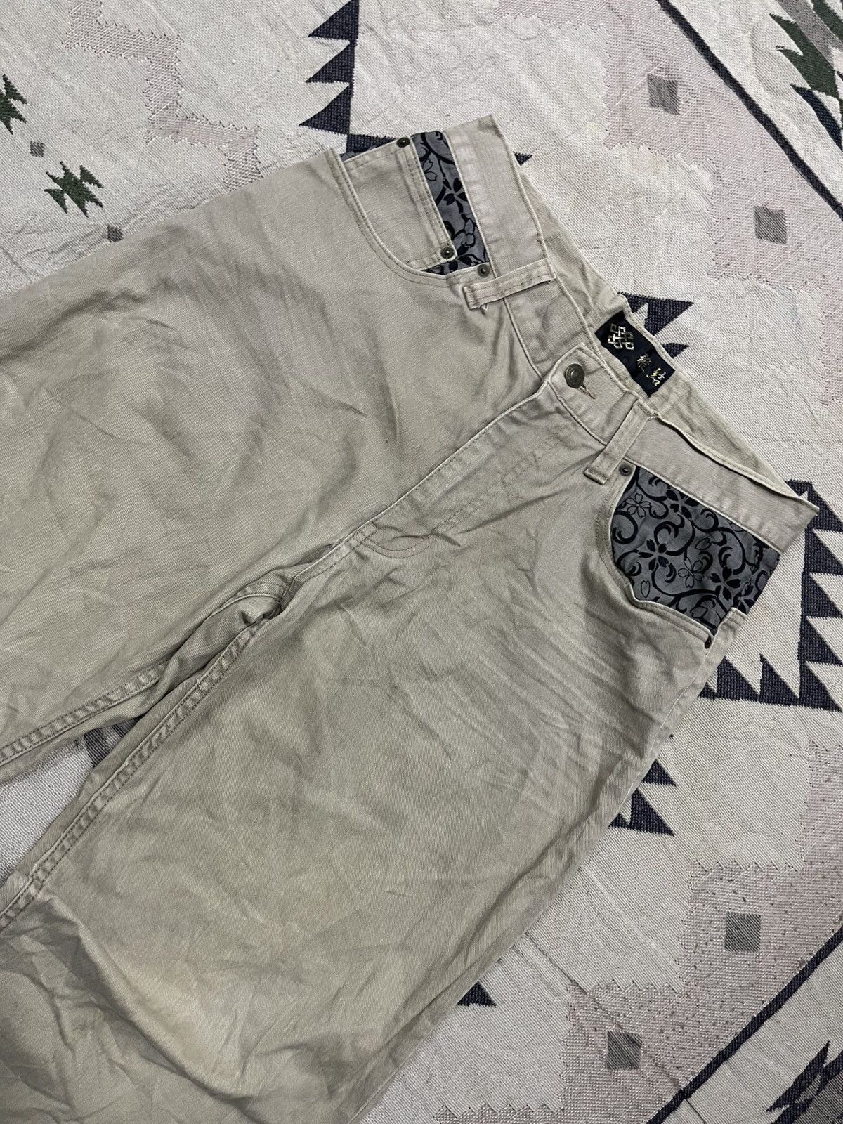 Karakuri Tamashii 2000s YAJIE JAPANESE TRADITIONAL DOUBLE POCKET PANT Size US 30 / EU 46 - 7 Thumbnail