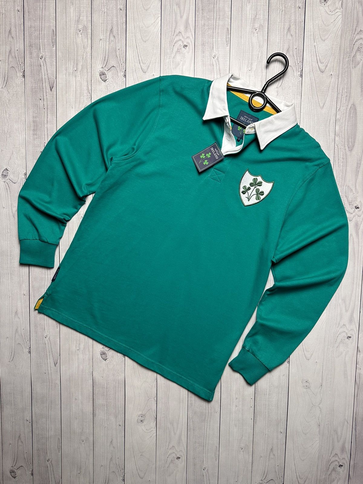Other Vintage retro Ireland jersey long sleeve logo size S green Size US S / EU 44-46 / 1 - 1 Thumbnail