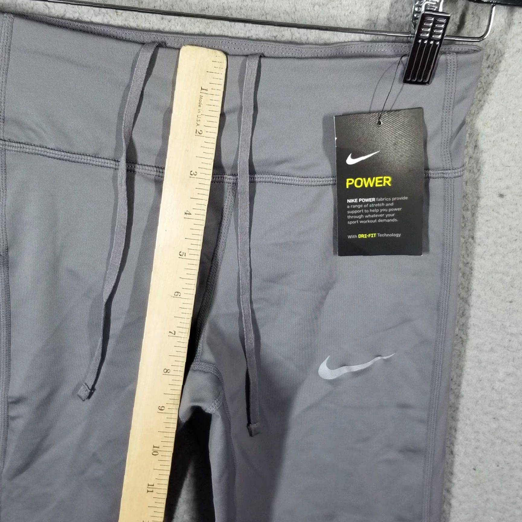 Nike Nike Legging Women's Small Power Run Cropped Gray BQ5948-056 Nike Power Running Cropped Legging Size Small Gray Size 28" / US 6 / IT 42 - 5 Thumbnail