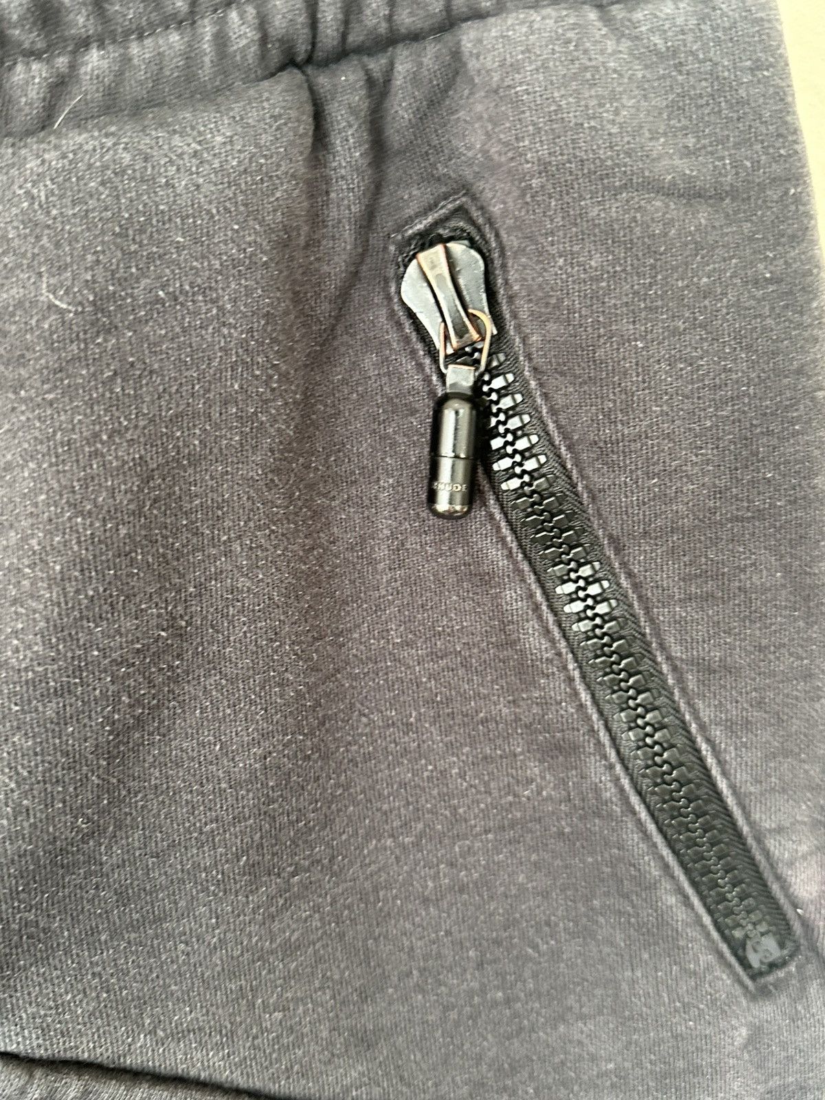 Rhude Black and Gray Cargo Sweatpants