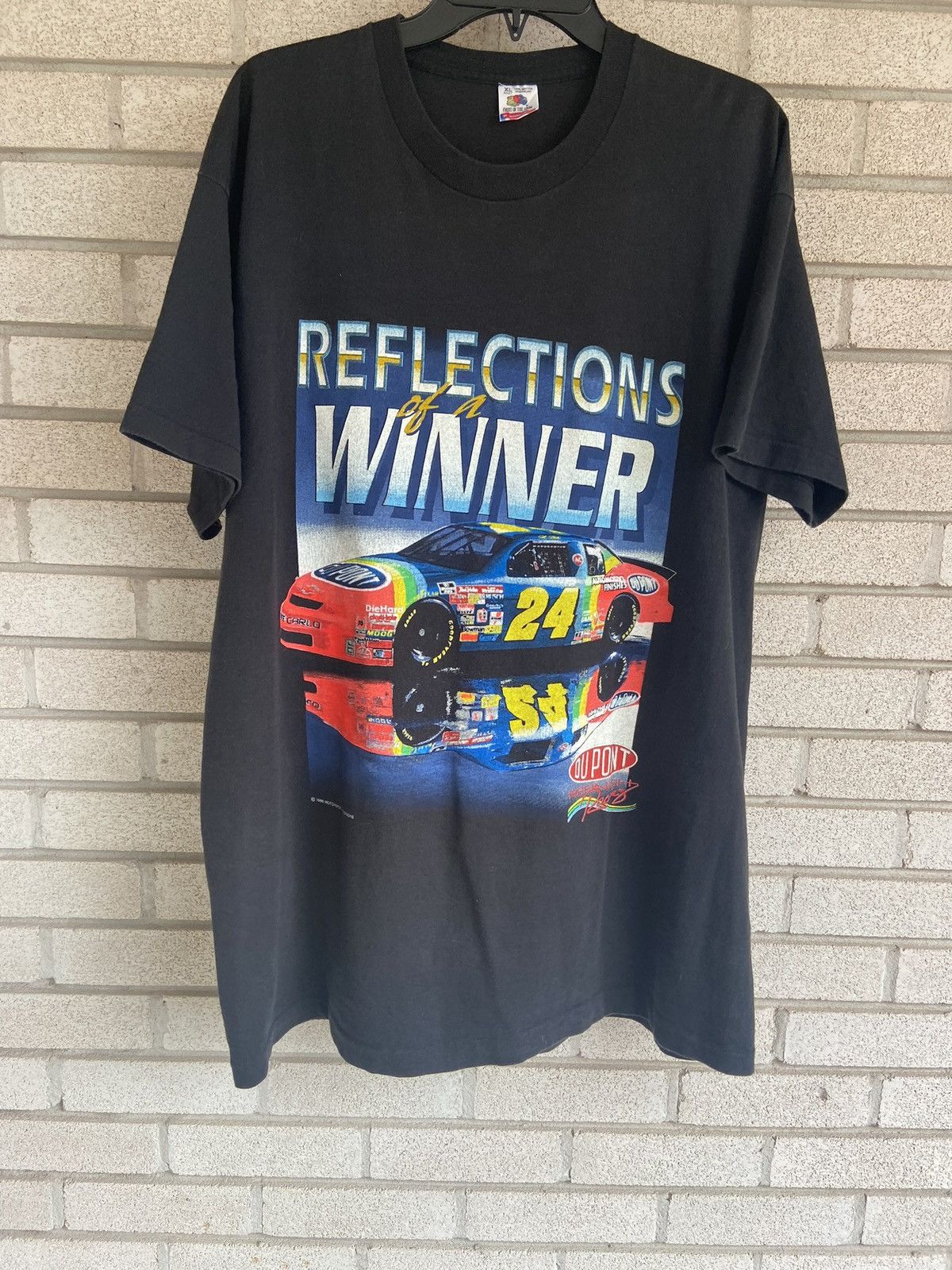 NASCAR × Vintage Vintage Jeff Gordon NASCAR Tshirt Size US XL / EU 56 / 4 - 1 Thumbnail