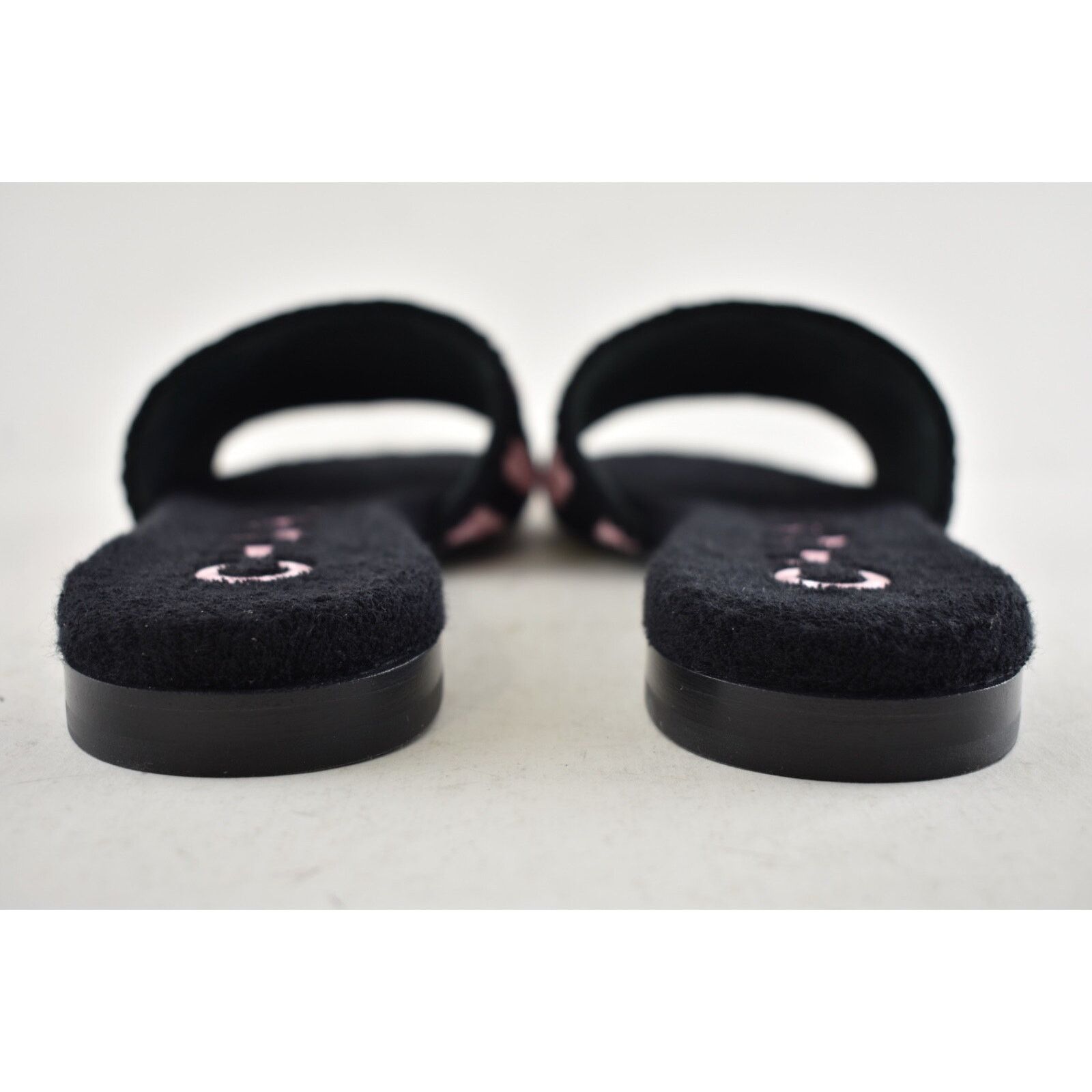 Chanel Chanel 24M Black Pink Crochet Stripe Camellia Flower Logo Size US 9 / IT 39 - 22 Thumbnail