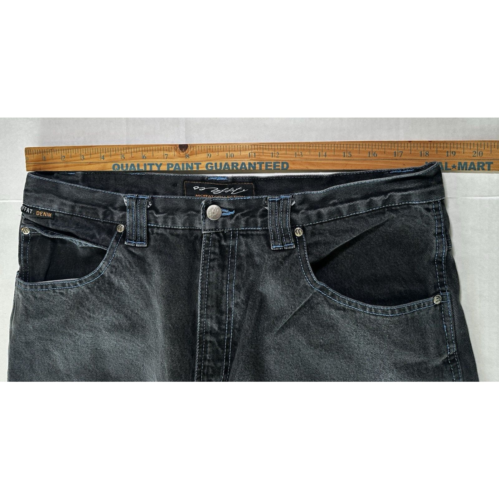 Other Moffat Baggy Cargo Shorts Black Denim sz 38 Hip Hop Y2K 90s Size US 38 / EU 54 - 4 Thumbnail