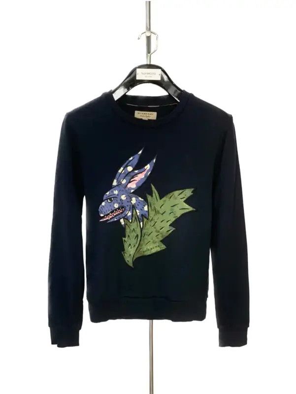 Burberry Burberry Black Cotton Women's Sweatshirt Size XXS / US 00 / IT 34 - 1 Thumbnail