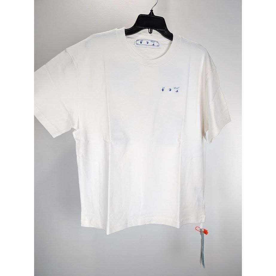 Off-White o1rshd1 Flowers Arrows Reg Tee Shirt in White/Blue Size US XXL / EU 58 / 5 - 8 Thumbnail