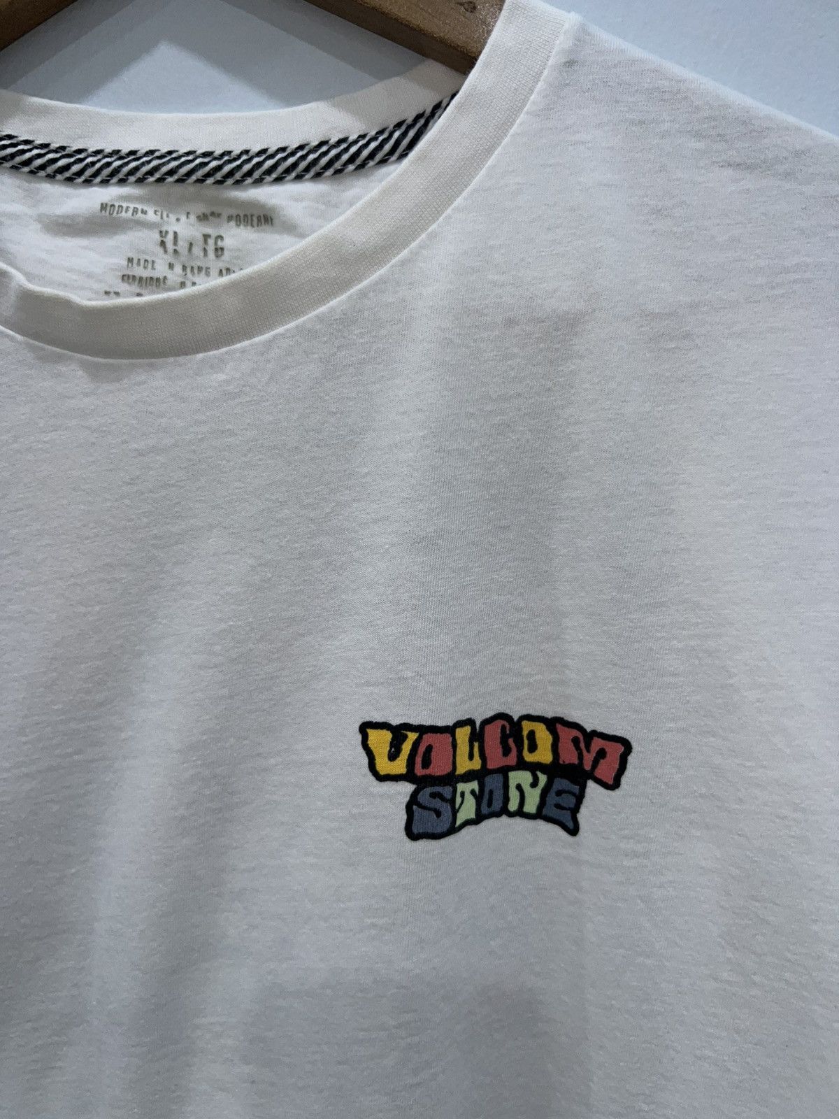Volcom Volcom Day Waves White T-Shirt Size US L / EU 52-54 / 3 - 4 Thumbnail