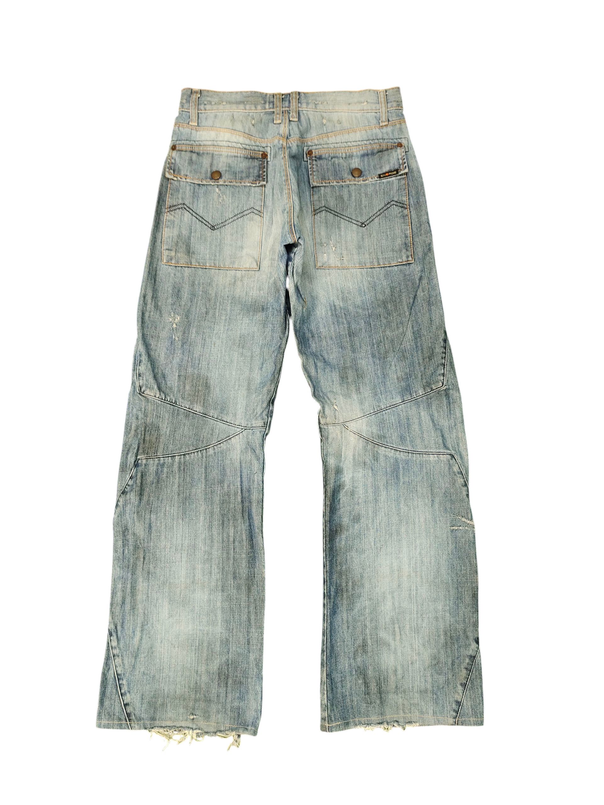 Energie Vintage Y2k Energie Worn-out & Distress Fatigue Denim Jeans Size US 30 / EU 46 - 9 Thumbnail