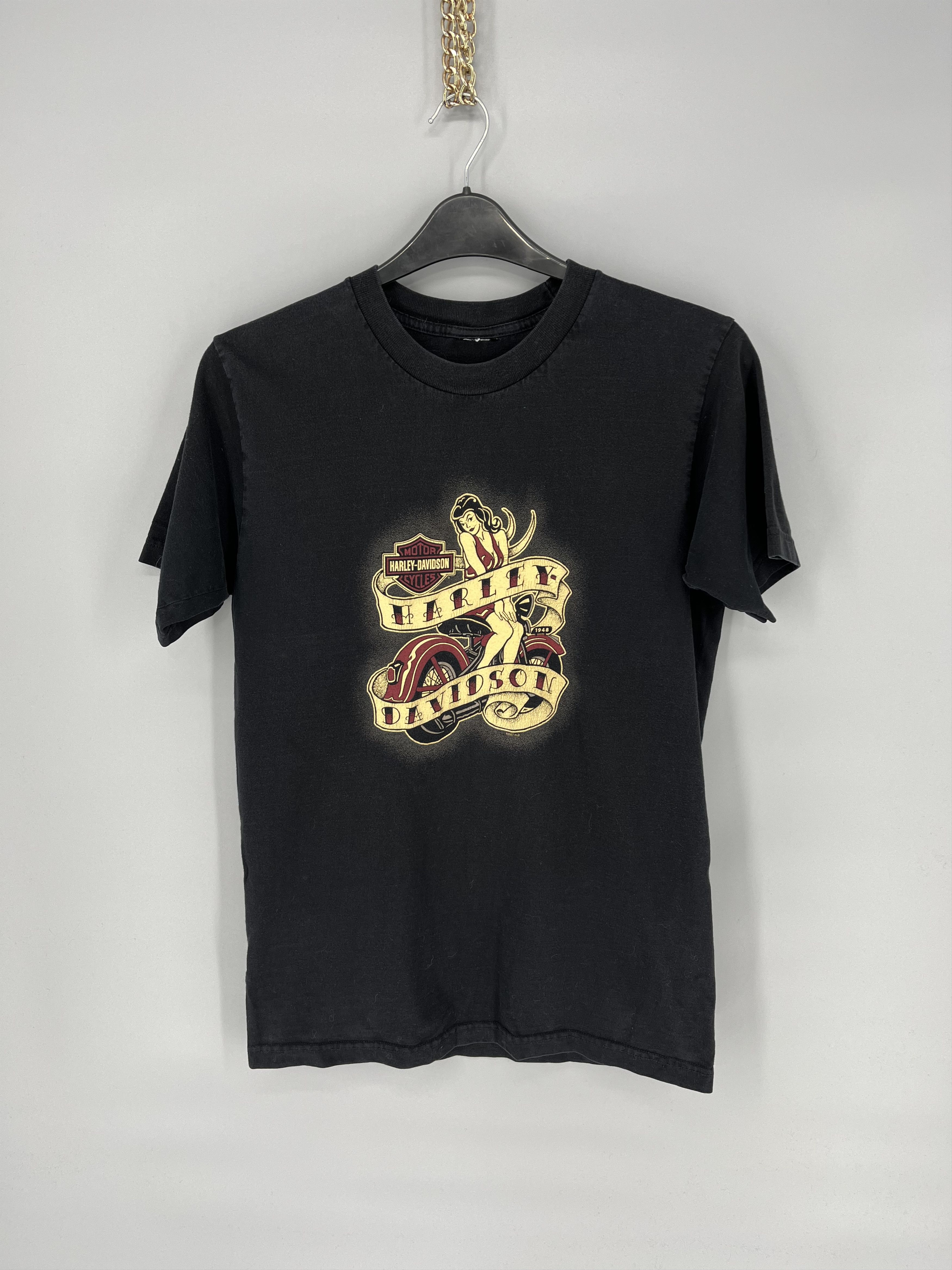 Harley Davidson Vintage 00s Harley Davidson "Hamburg" T-shirt Streetwear Size US M / EU 48-50 / 2 - 1 Thumbnail