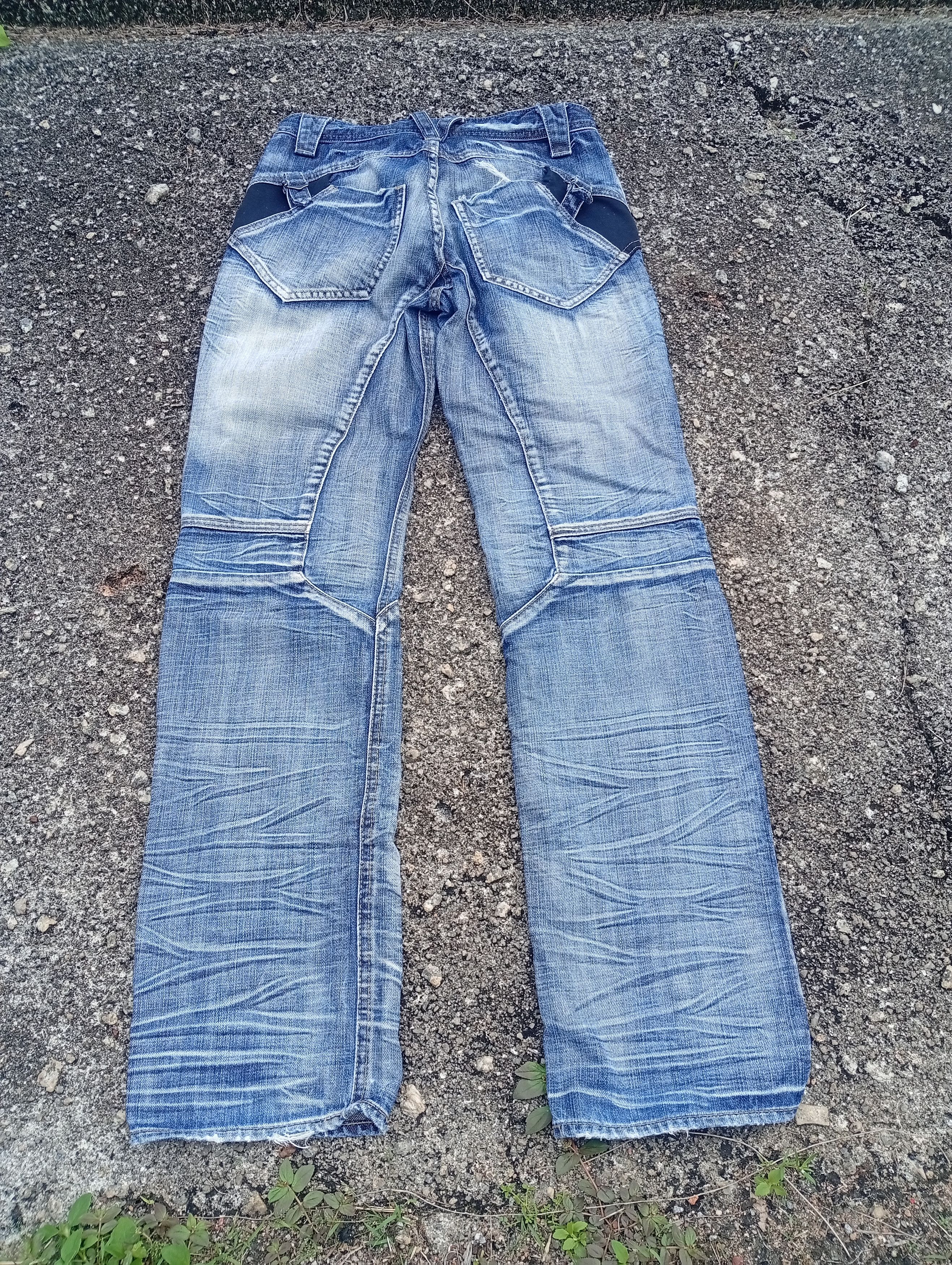 PPFM Japanese brand x PPFM moto biker distressed denim jeans Size US 29 - 11 Thumbnail