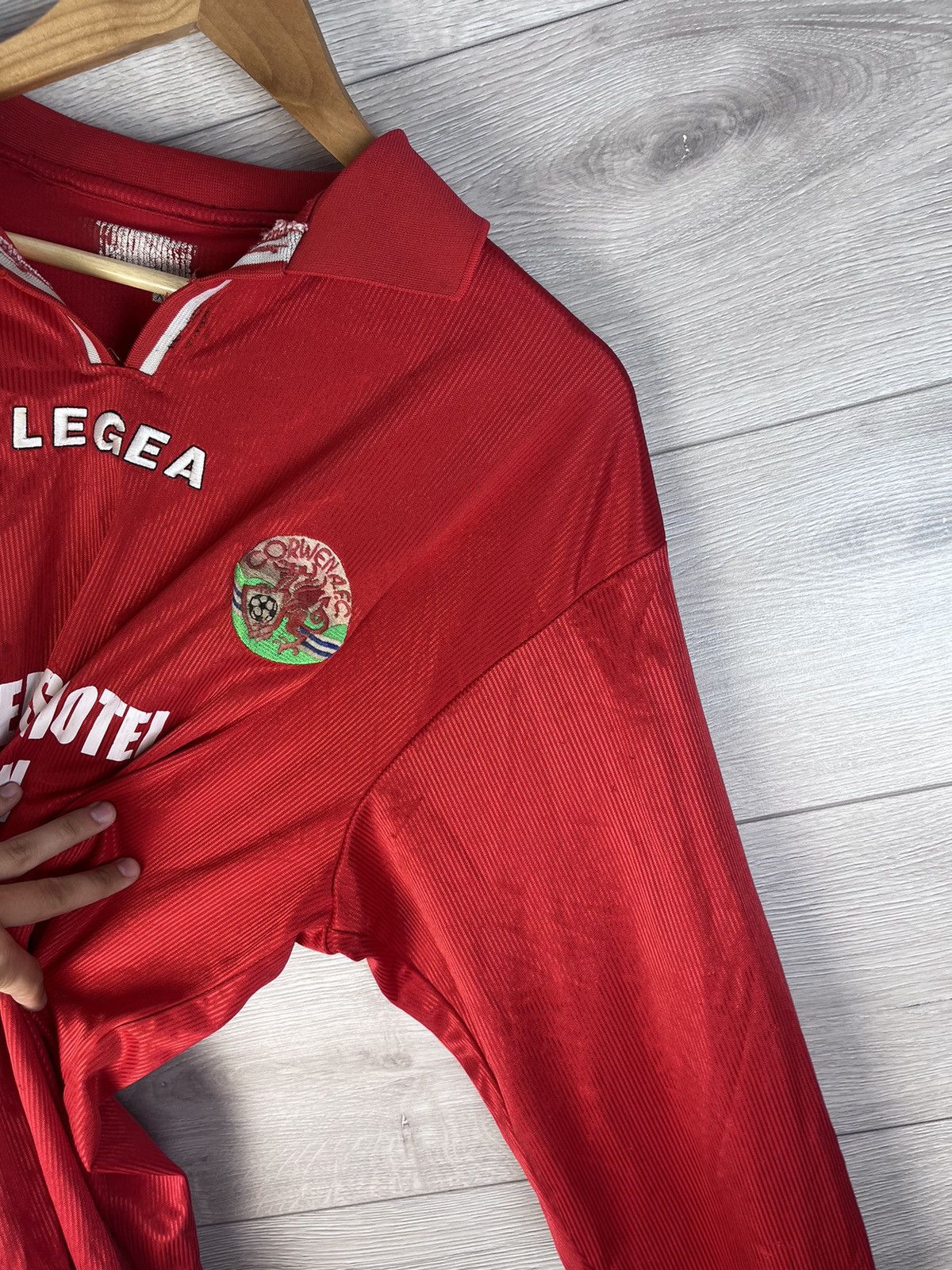 Vintage Vintage mens long sleeve soccer jersey Corwea F.C Jegea Size US XL / EU 56 / 4 - 13 Thumbnail
