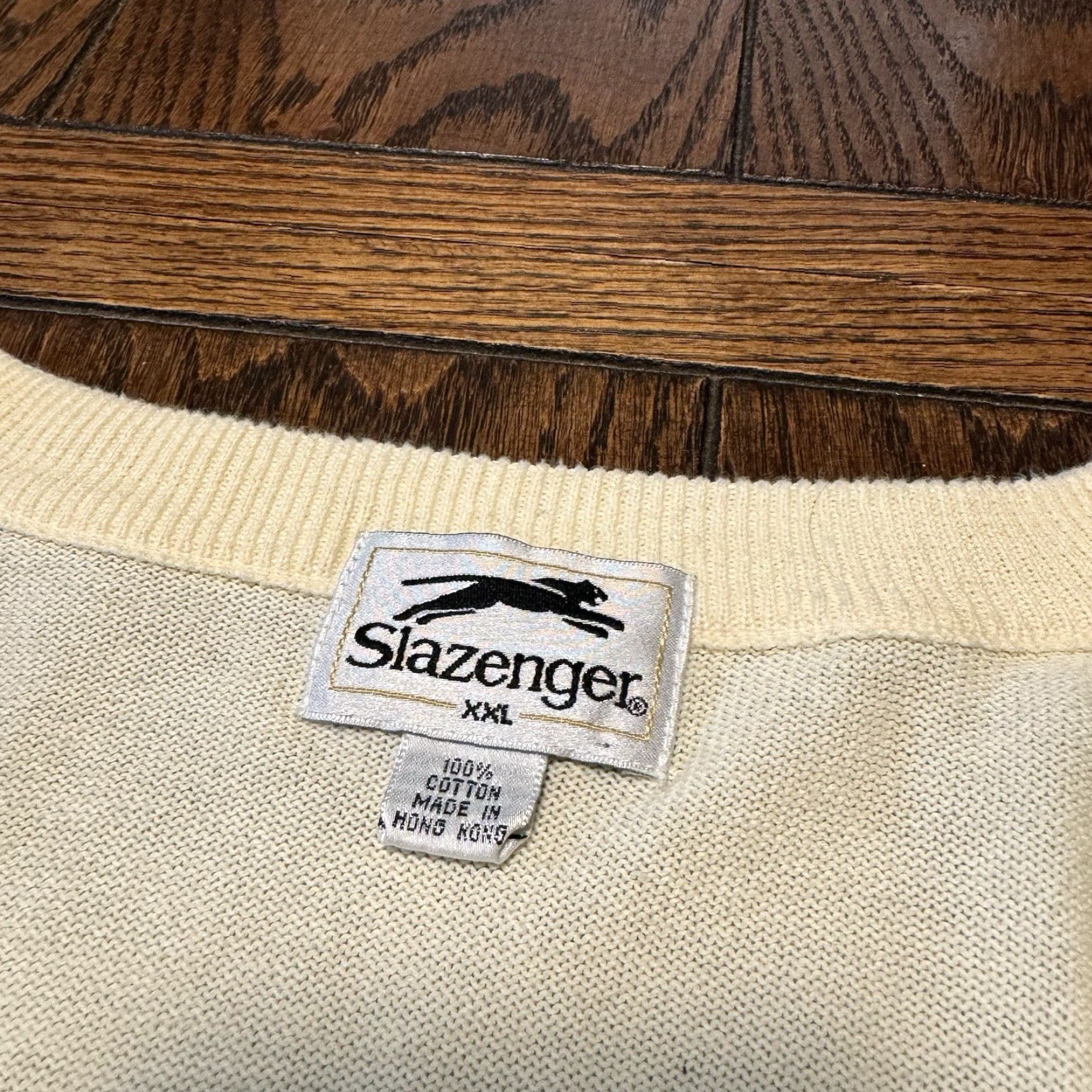 Vintage VINTAGE Slazenger Laurel Valley Yellow V Neck Sweater Size XXL Golf Mens Pullover Size US XXL / EU 58 / 5 - 4 Thumbnail