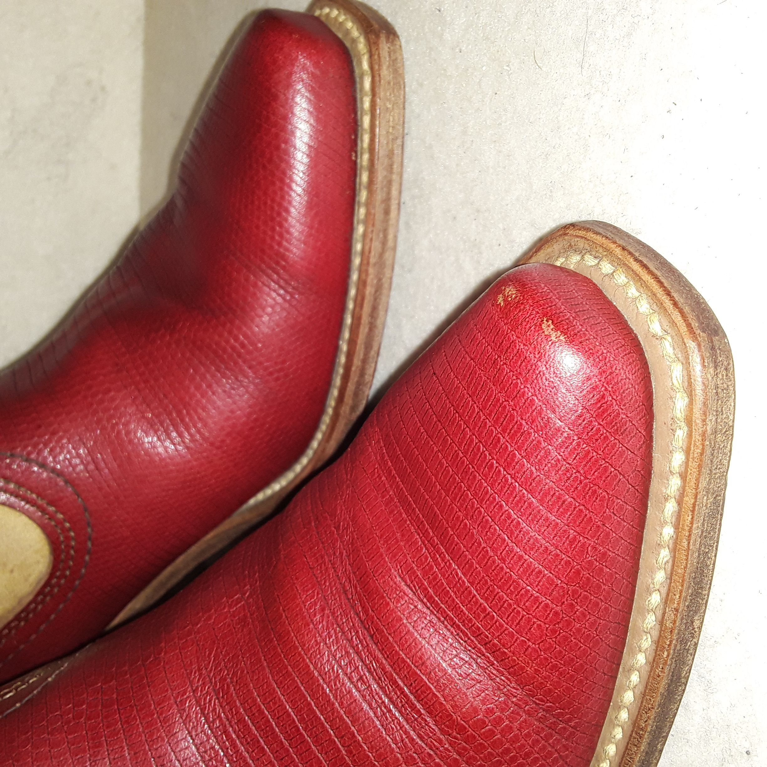 Vintage Vtg Frye Leather Cowgirl Western Boots Size 5.5 B USA Made Size US 5.5 / IT 35.5 - 4 Thumbnail