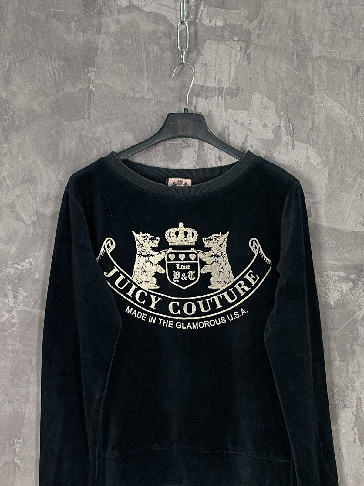 Hysteric Glamour × Juicy Couture × Vintage Juicy Couture Y2K Velour Glamour Sweatshirt Size M / US 6-8 / IT 42-44 - 2 Thumbnail