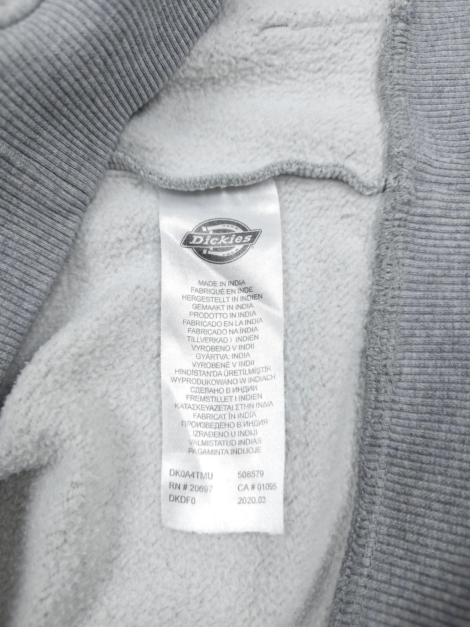 Dickies 💎 Vintage Dickies Logo Basic Gray Sweatshirt Hoodie Y2K Size US S / EU 44-46 / 1 - 6 Thumbnail