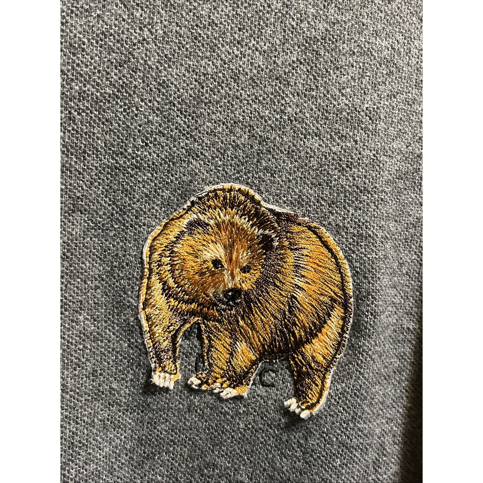 Lands' End Land’s End Men's Large (42-44) Gray Polo Bear Patch Cotton Size US L / EU 52-54 / 3 - 4 Thumbnail