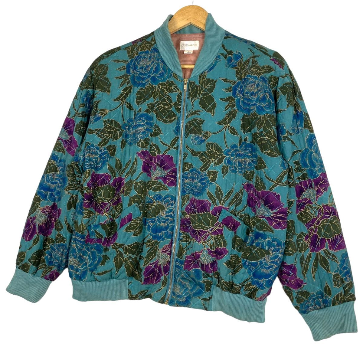 Japanese Brand × Otto × Vintage 💥80s OTTO FLORAL INSPIRED KAPITAL ZIPPER JACKET Size US M / EU 48-50 / 2 - 3 Thumbnail